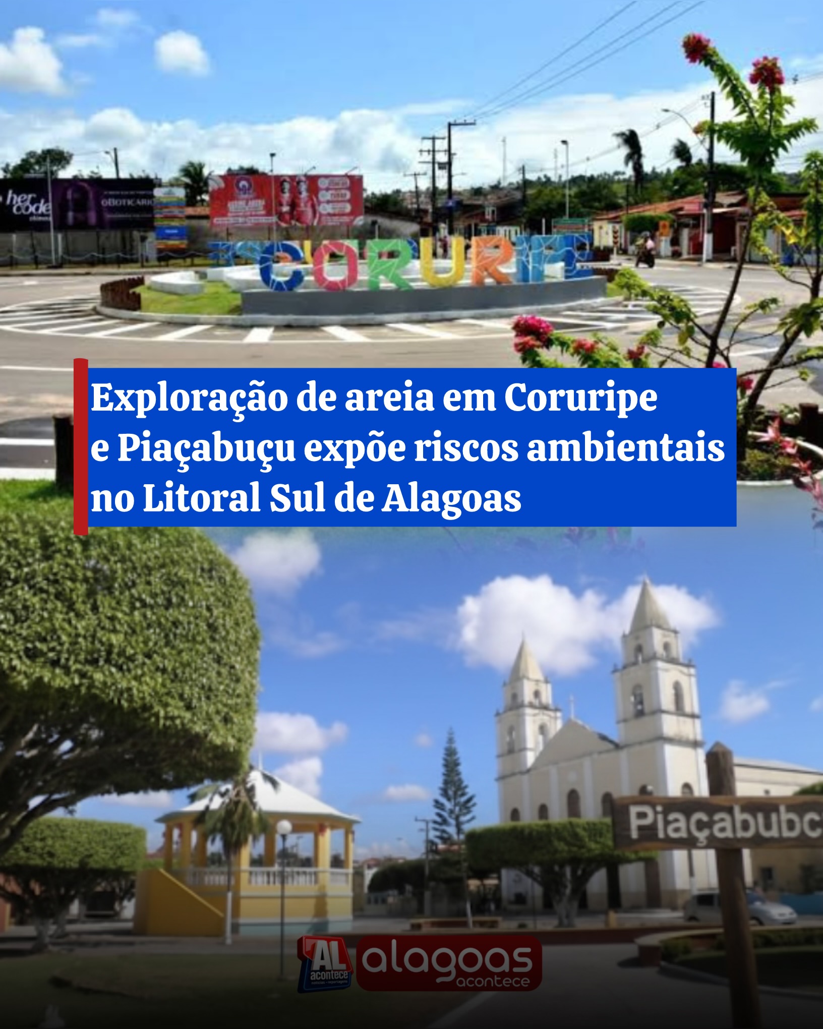A extração de areia avança em municípios do Litoral Sul de Alagoas, especialmente em Coruripe e Piaçabuçu, e já provoca preocupação entre moradores, empresários e ambientalistas.
